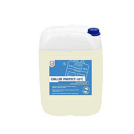 Antigeluri si fluide termice - CHILLER PROTECT -25 GRADE 20 KG ANTIGEL PREPARAT DE -25 GRADE PENTRU INSTALATII CU CHILLERE LBXCHIL020