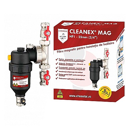 FILTRU ANTIMAGNETITA CLEANEX MAG HF1 3/4 (22MM) INSTALATIE TERMICA LBXMHF1022