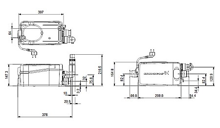 Pompa apa murdara cu tocator Grundfos  Sololift 2 D-2 97775318 [2]