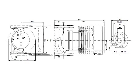 POMPA RECIRCULARE GRUNDFOS MAGNA1 40-150 F 99221306 [2]