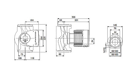 POMPA RECIRCULARE GRUNDFOS MAGNA3 32-120 F 97924259 [2]