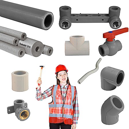 Pachet INSTALATIE BAIE PPR GRI SIMPLU [0]