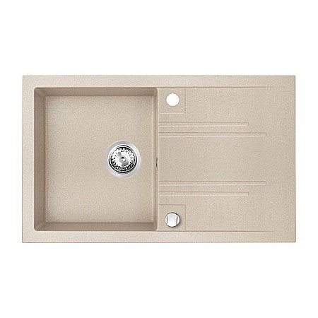 Pachet CHIUVETA GRANIT FERRO DRGM48/78SA CU O CUVA SI PICURATOR 78X48CM NISIP MEZZO BEJ CU BATERIE BUCATARIE FERRO CADOU [2]