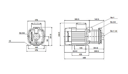 Pompa apa centrifuga multietajata Grundfos CM 5-6 220V 97516572 [3]