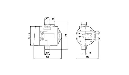Presostat electronic Grundfos PM2 1.5-5 bar 96848740 [1]