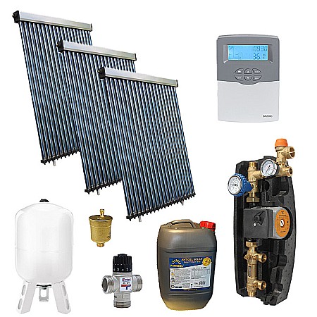 Panouri solare apa calda - KIT PANOU SOLAR APA CALDA PRESURIZAT 10P CONFORT FARA BOILER PANOSOL C.320