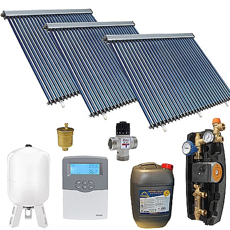 Panouri solare apa calda - KIT PANOU SOLAR APA CALDA PRESURIZAT 15P CONFORT FARA BOILER PANOSOL C.322