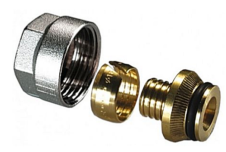 Distribuitoare incalzire pardoseala - 10 x Piulita 16-2-3/4 eurocon pex pexal nou FBWAMFNE16E00P00 PURMO