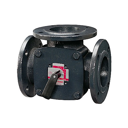 Fitinguri accesorii vane robineti Industriali - VANA CU 3 CAI DN80 FONTA FLANSE 3F ESBE 1110 1000