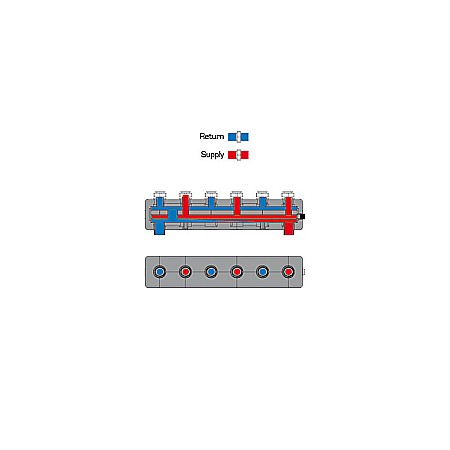BUTELIE DE EGALIZARE TERMOIZOLATA PENTRU 3 GRUPURI DE CIRCULATIE CU SEPARATOR HIDRAULIC GMA531 ESBE 6600 1700 [1]
