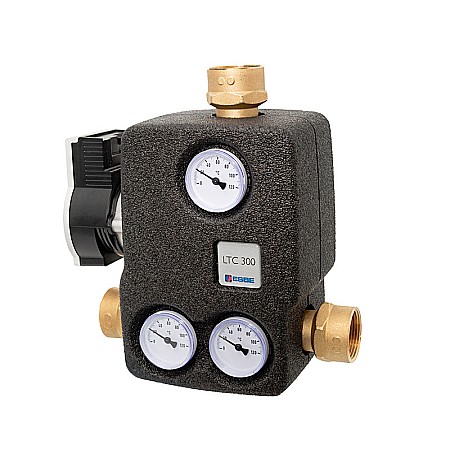 Accesorii camera tehnica distribuitoare butelii de egalizare vane mixare - GRUP DE POMPARE TERMOSTATIC PENTRU CAZANE PE LEMNE LTC361-25/60 ESBE 5500 6100