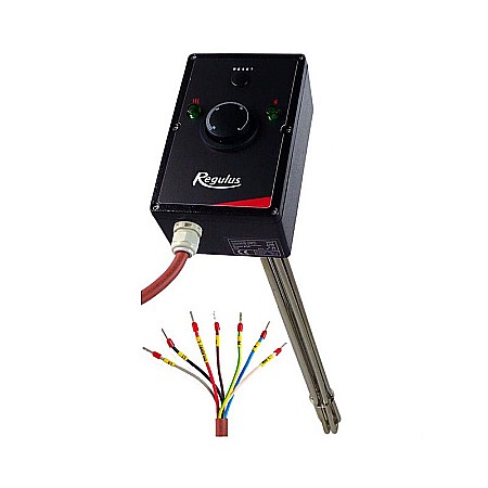 Accesorii, Piese de Schimb Boilere - REZISTENTA ELECTRICA REGULUS 3KW CU TERMOSTAT 11/2 L370MM CU TERMINAL NEINCALZIT 19043