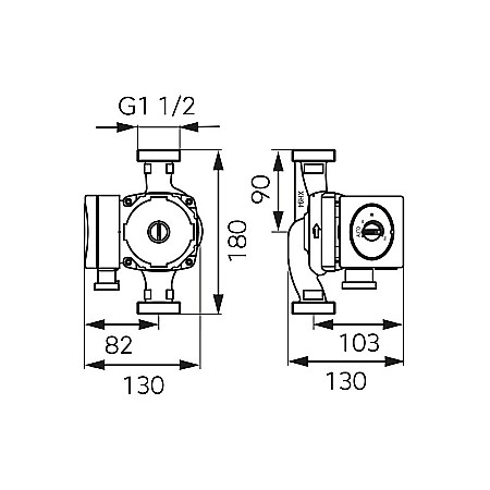 POMPA CIRCULATIE 25-60-180 GPA II ELECTRONIC WEBERMAN/FERRO 0602W [1]