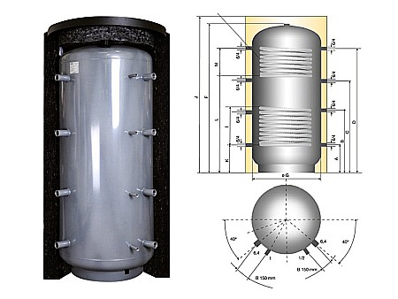 PUFFER ACUMULATOR APA CALDA IZOLAT 1500L CU O SERPENTINA PSR 1500 AUSTRIA EMAIL [1]