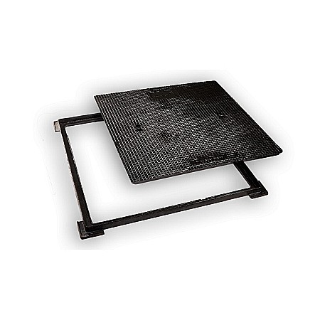 Capac + rama fonta patrat 94x94x40 clasa b 125 [2]