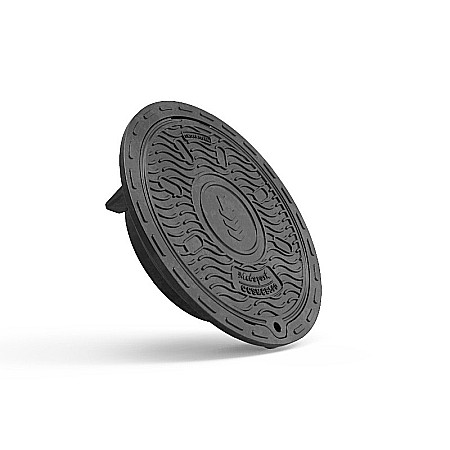 Capace si sifoane canalizare - Capac compozit rotund 580 pentru tub dn400 clasa b 125