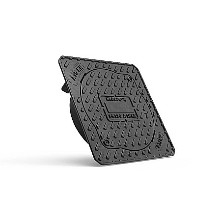 Capace si sifoane canalizare - Capac compozit 38x38 pentru tub dn315 clasa a15