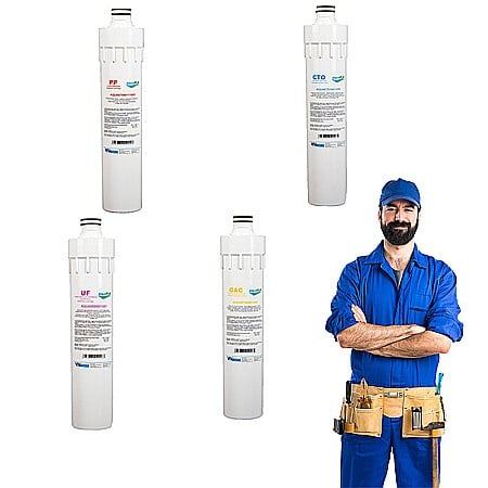 Tratare apa - Pachet rezerve cartuse quick-change pentru ultrafiltrare PUR4 Aquapur Valhoh Valrom