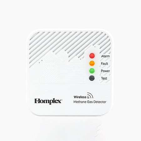 Detectoare de gaz si electrovalve - DETECTOR DE GAZ METAN CU RADIOFRECVENTA HOMPLEX HD100 PRO RF
