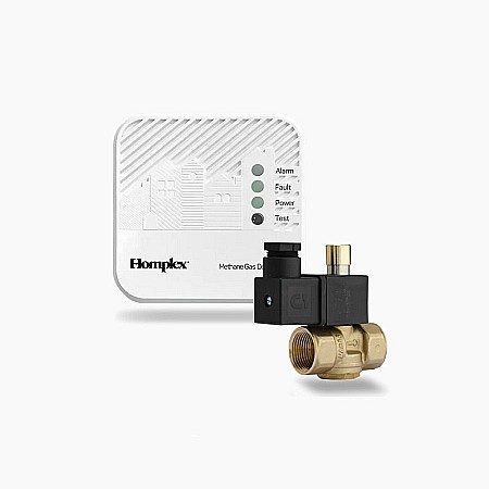 Automatizare Termostate Detectoare - KIT DETECTOR DE GAZ HOMPLEX HD300 PRO CU ELECTROVANA 3/4