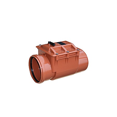 Fitinguri PVC canalizare exterioara - CLAPETA ANTIRETUR PVC 125 CU INCHIZATOR KOMPACTKIT VALROM