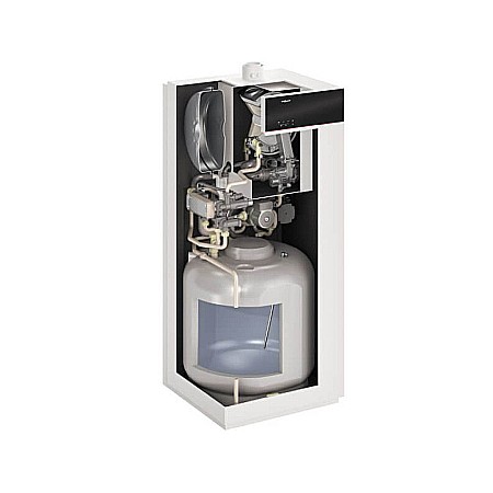 CENTRALA TERMICA PE GAZ IN CONDENSATIE VIESSMANN VITODENS 111-F 25KW CU BOILER INCORPORAT 100L WIFI KIT EVACUARE INCLUS [3]