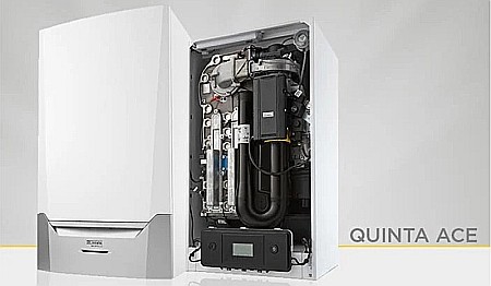 CENTRALA TERMICA PE GAZ IN CONDENSATIE REMEHA QUINTA ACE 45 BL DOAR INCALZIRE FARA VANA CU 3 CAI KIT EVACUARE INCLUS [4]