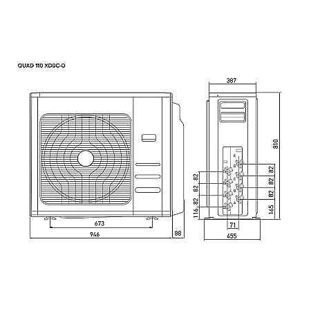 APARAT AER CONDITIONAT QUADRI SPLIT ARISTON PRIOS 110 INVERTER 12000+12000+12000+12000 BTU, CLASA A++, ULTRA SILENT [6]