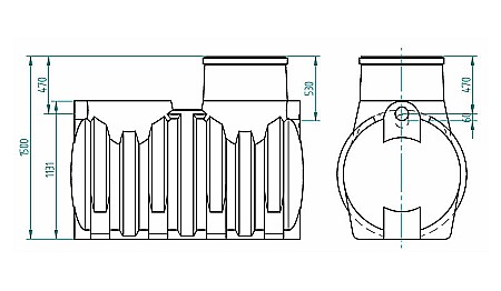 Rezervor apa subteran 1500l fara capac Stockkit Valrom 49020515000 [1]