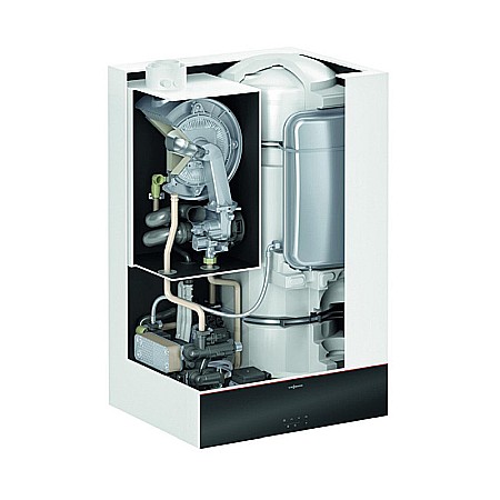 CENTRALA TERMICA PE GAZ IN CONDENSATIE VIESSMANN VITODENS 111-W 32KW CU BOILER INCORPORAT 46L WIFI KIT EVACUARE INCLUS [2]