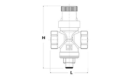 REDUCTOR PRESIUNE APA 3/4 MINIBRASS MALGORANI 109.N [1]