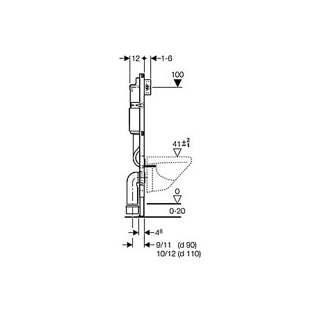 REZERVOR WC INGROPAT DUOFIX DELTA UP100 SET FIXARE CLAPETA DELTA 20 ALB GEBERIT [3]