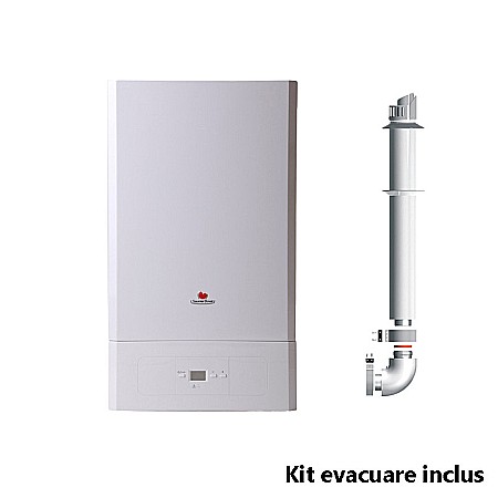 Centrale termice gaz - CENTRALA TERMICA PE GAZ IN CONDENSARE SAUNIER DUVAL SEMIATEK CONDENS 24 KIT EVACUARE INCLUS
