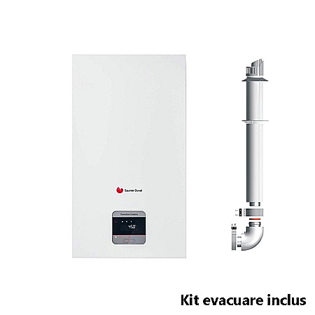 Centrale termice gaz - CENTRALA TERMICA IN CONDENSARE SAUNIER DUVAL ISOTWIN CONDENS T35 CU BOILER INCORPORAT 42 L KIT EVACUARE INCLUS