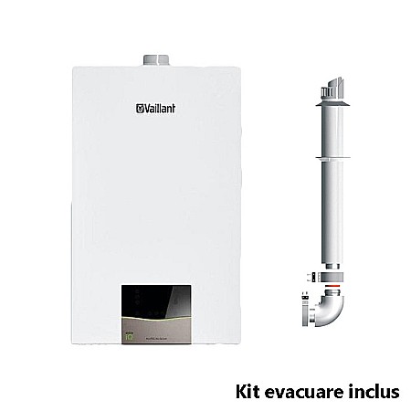 Centrale termice gaz - CENTRALA TERMICA PE GAZ IN CONDENSARE VAILLANT ECOTEC EXCLUSIVE VUW 36CF/1-7 25 KW INCALZIRE 36 KW APA CALDA MENAJERA KIT EVACUARE INCLUS