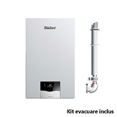 Centrale termice gaz - CENTRALA TERMICA PE GAZ IN CONDENSARE VAILLANT ECOTEC PLUS VUW 32CS/1-5 32 KW KIT EVACUARE INCLUS