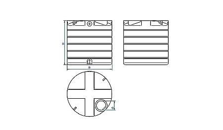 Rezervor apa 5000l cilindric vertical Stockkit Valrom 49020150000 [1]
