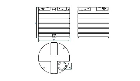 Rezervor apa 6500l cilindric vertical Stockkit Valrom 49020170000 [1]