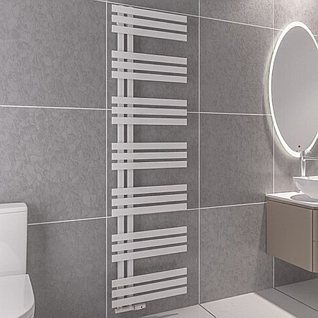 Termice - RADIATOR DECORATIV DE BAIE HEKO ELCHE 1200X500 ALB TEXTURAT