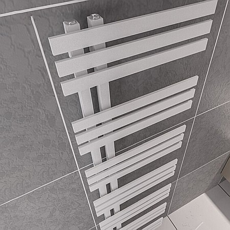 RADIATOR DECORATIV DE BAIE HEKO ELCHE 1800X500 ALB TEXTURAT [1]