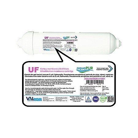 Cartus membrana ultrafiltrare UF apa H3HNC AquaPur Valhoh Valrom AQUA08820011001 [2]