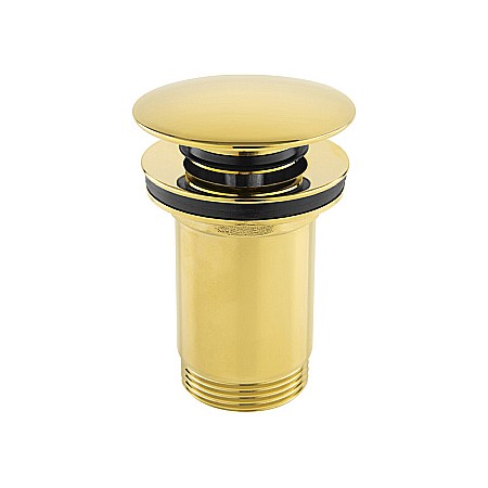 Obiecte Sanitare - VENTIL LAVOAR CLICK CLACK CU PREAPLIN ROTONDO AURIU S285G FERRO