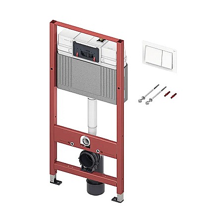 Rezervoare, rame WC incastrate si clapete - REZERVOR WC INCASTRAT 50X112CM CLAPETA DE ACTIONARE SI SISTEM DE FIXARE INCLUSE TECEBASE 9400400