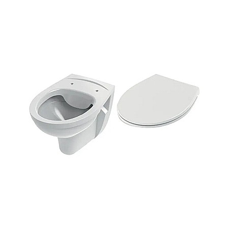 Vase rezervoare pentru WC si accesorii - VAS WC SUSPENDAT RIMLESS CU CAPAC CU INCHIDERE LENTA TECE 9700018