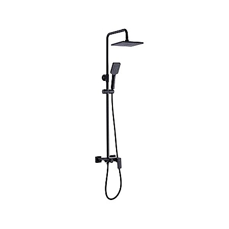 Baterii sanitare - SET DUS CU BATERIE MONOCOMANDA NEGRU MAT LOFT VALVEX  2456330