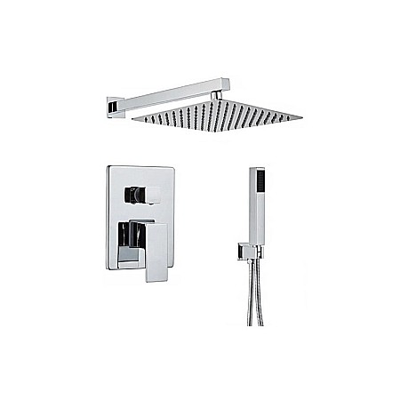 Baterii sanitare - PACHET BATERIE CADA DUS INCASTRATA SI ACCESORII CROM CARRE VALVEX 2449980