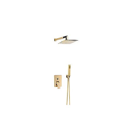 Baterii sanitare - PACHET BATERIE CADA DUS + ACCESORII INCASTRATA AURIU CARRE VALVEX 2455790