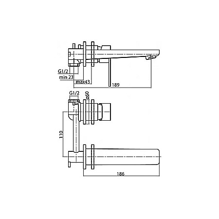 BATERIE LAVOAR INCASTRATA AURIU LOFT VALVEX 2455860 [1]