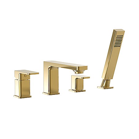 Baterii sanitare - BATERIE PE CADA 4 PIESE AURIU LOFT VALVEX 2455870