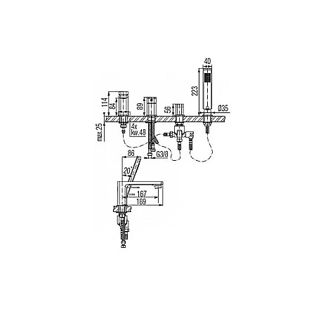 BATERIE PE CADA 4 PIESE AURIU LOFT VALVEX 2455870 [1]